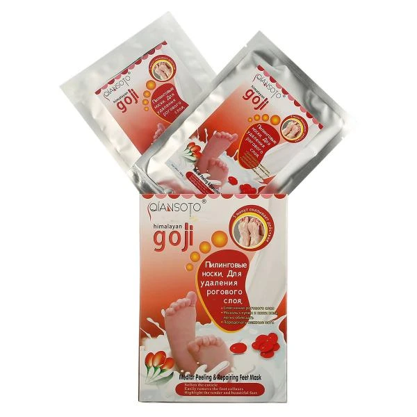 Goji Qiansoto Пилинговые носки для удаления рогового слоя кожи ноги