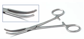 Kocher gemostatik qisqich, kavisli 210 mm