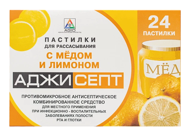 ADJISEPT pastilkalar so vkusom meda N24