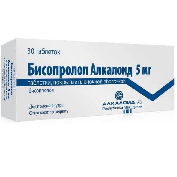 BISOPROLOL ALKALOID 0,005 tabletkalari N30