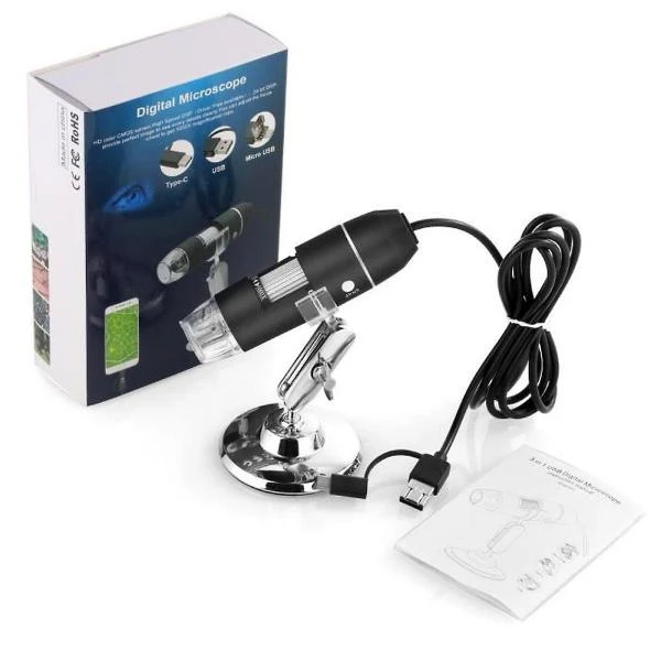 Цифровой USB-микроскоп с функцией OTG с подставкой
