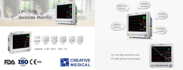 Monitor pasienta CREATIVE UP-7000 s prinadlejnostyami