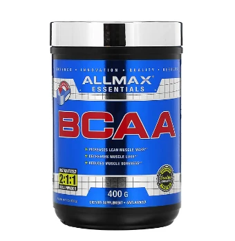 Аминокислоты ALLMAX, BCAA, растворимый порошок 2: 1: 1, без добавок, 400 г (14,11 унции)