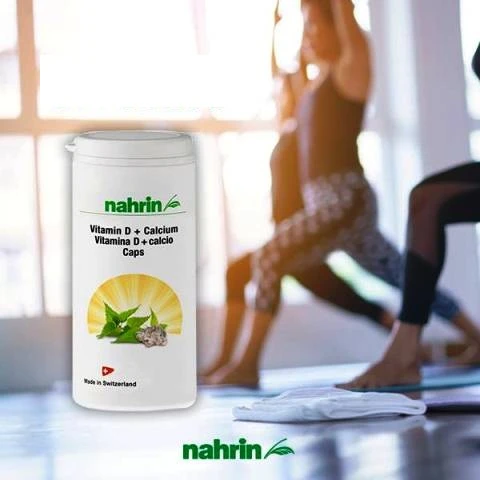 kapsulalar Vitamin D3 + Kalsiy Swiss Nahrin, Shveysariya