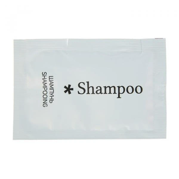 Mehmonxonalar uchun bir martalik paketdagi shampun