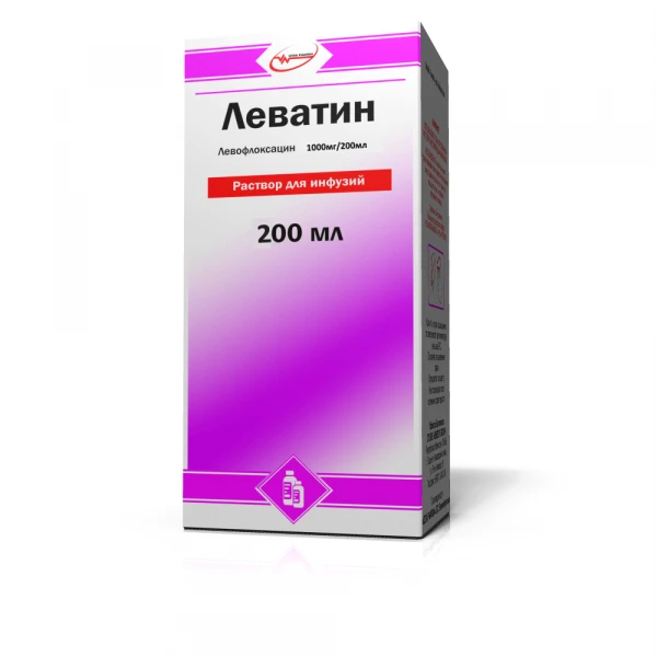 LEVATIN infuziya uchun eritma 100ml 500mg/200ml