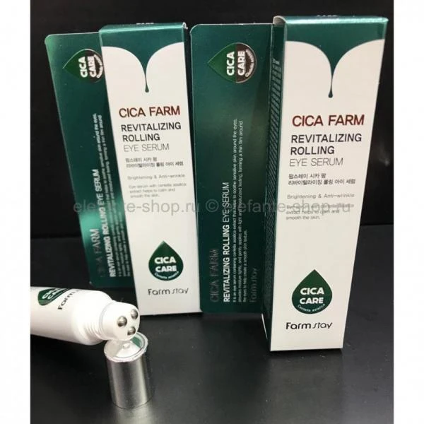 Сыворотка для кожи вокруг глаз cica farm revitalizing rolling eye serum 25г 5587 FarmStay (Корея)