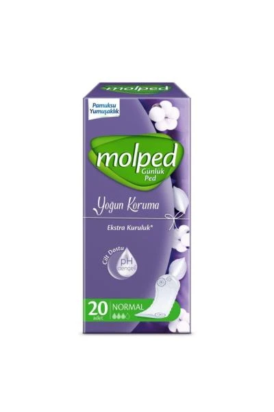 Ежедневные прокладки intense protection, 20 шт Molped