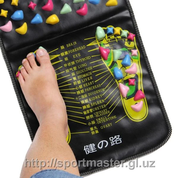 Massajniy kovrik dlya nog (vzroslim i detyam)