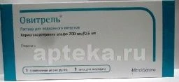 ОВИТРЕЛЬ раствор для инъекций 250мкг 250 мкг/0,5 мл N1
