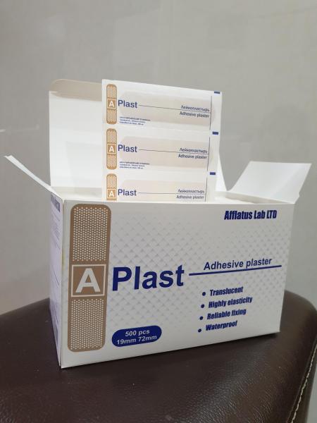 Лейкопластырь "A- Plast", с размером 19мм х 72мм,