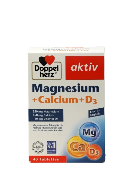 DOPPELGERS AKTIV MAGNIY+KALSIY+D3 tabletkalari N40