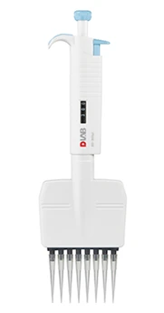 TopPette mexanik qo'lda pipetkalar, sakkiz kanalli sozlanishi hajmi 50-300 µl