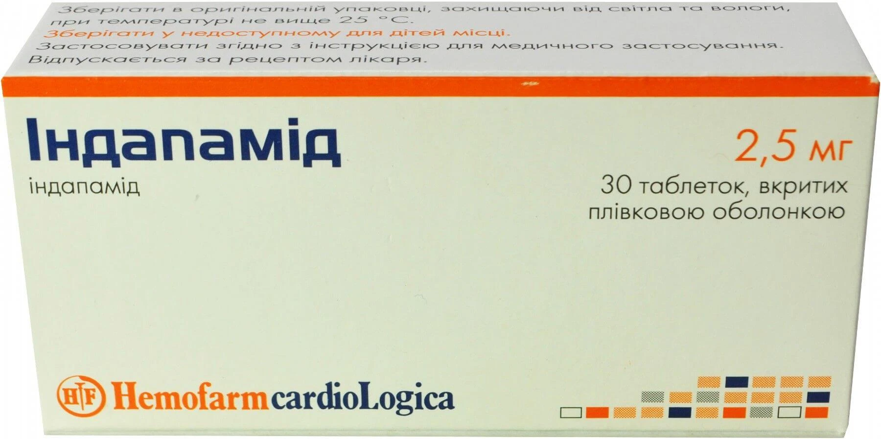 INDAPAMID 0,0025 tabletkalari N30