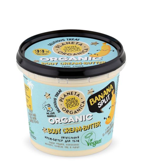 Крем-баттер для тела Banana Split Planeta Organica, 360 мл