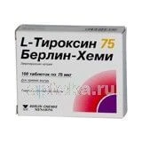 L TIROKSIN 75 BERLIN XEMI tabletkalari N100