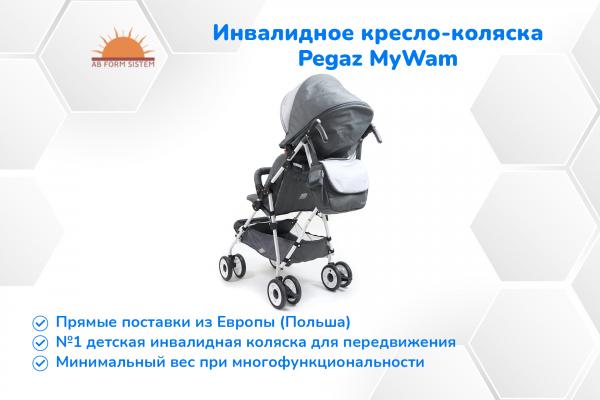 Инвалидное кресло-коляска детская Pegaz MyWam - МОБИЛЬНАЯ И ЛЕГКАЯ