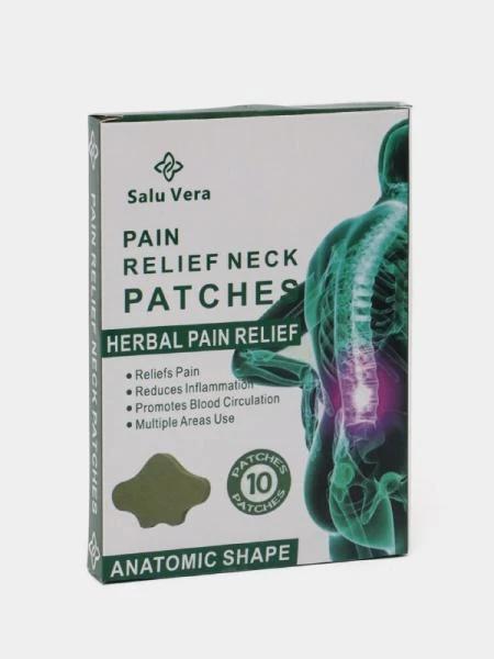 Umurtqalar uchun o'simlik og'riq qoldiruvchi SaluVera yamalar