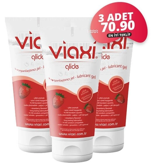 Гель-лубрикант VIAXI со вкусом клубники, 100 мл