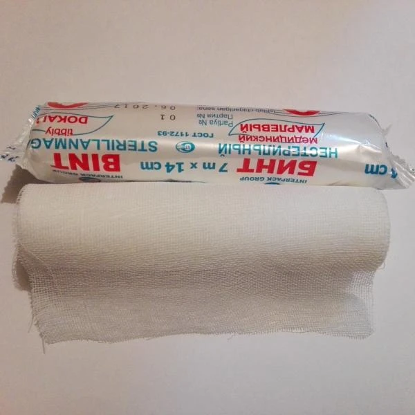 Bint nesterilniy marlevie 7m x 14sm