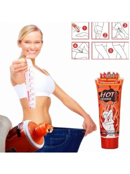 Semirishga qarshi krem-gel "HOT" vazn yo'qotish uchun chili qalampir yog'i bilan 85 ml