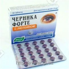 Chernika-Forte s lyuteinom ot Evalar