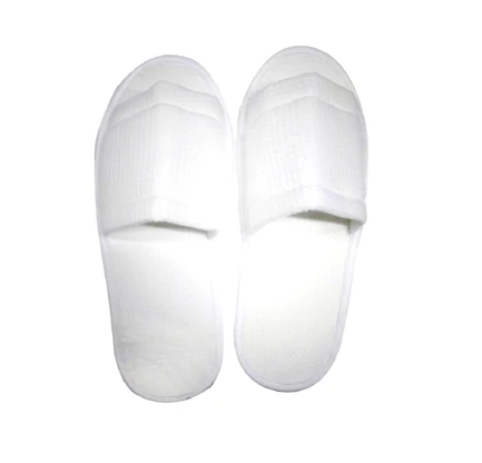 Тапочки одноразовые  "Эконом", спанбонд, цвет: белый, закрытые