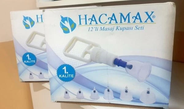 HACAMAX hijama to'plami 12 ta vakuumli bankalar