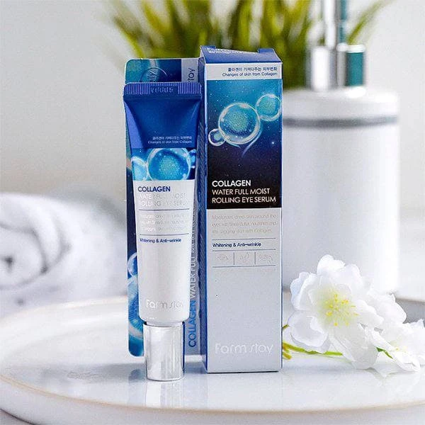 Сыворотка для кожи вокруг глаз с коллагеном collagen water full moist rolling eye serum 25г 5586 FarmStay (Корея)