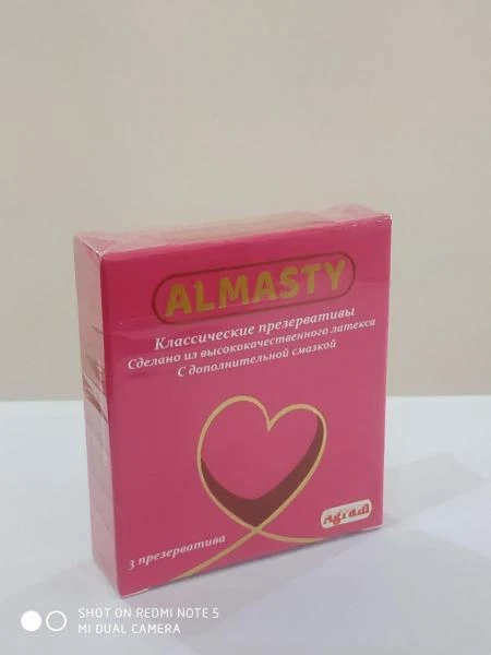 Презервативы резиновые из натурального латекса "ALMASTY" №3