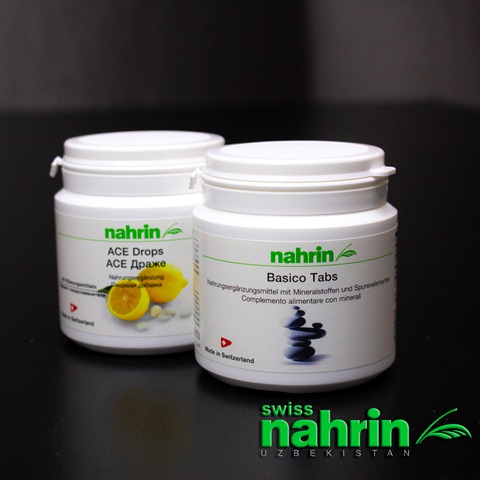 Basiko Tabs dlya normalizasii rN Swiss Nahrin, Shveysariya
