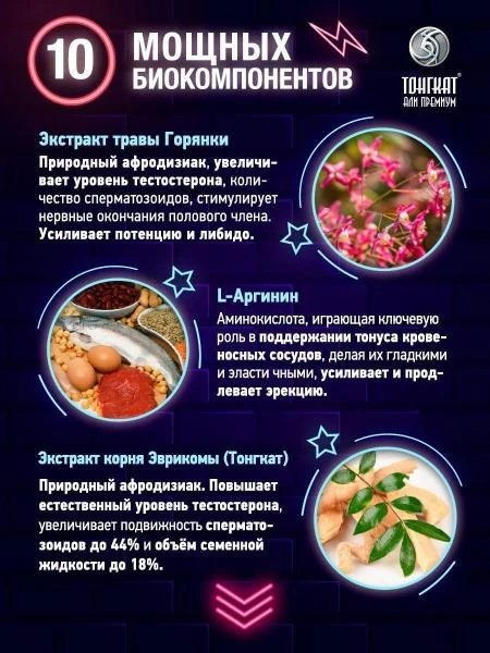 Tongkat Ali Premium erkaklar quchi uchun