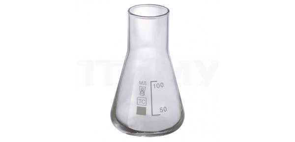 Kolba laboratornaya s deleniem TS (konicheskaya) 100 ml