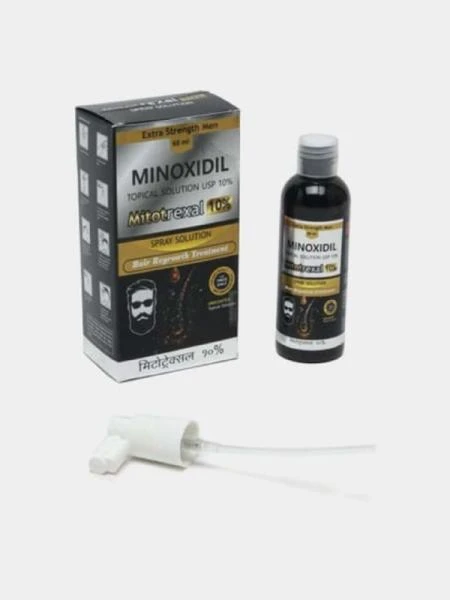 Спрей для волос и бороды Mitotrexal (Minoxidil) 10% (Индия)