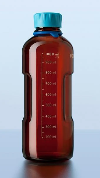 Butil 1 l s shirokim gorlom s probkoy temnoe steklo