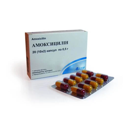 AMOKSISILLIN kapsulalar 500mg N100