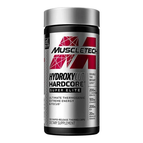MuscleTech Hydroxycut Hardcore Super Elite Fat Burner, 120 kapsula