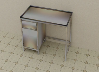 Laboratoriya stoli 1200*600*850 mm, 2-model