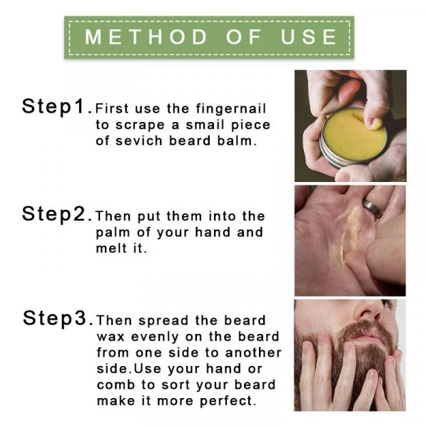 Naturalniy balzam dlya borodi Sevich, professionalnie produkti po uxodu za borodoy, organicheskiy vosk dlya usov, dlya gladkoy ukladki borodi