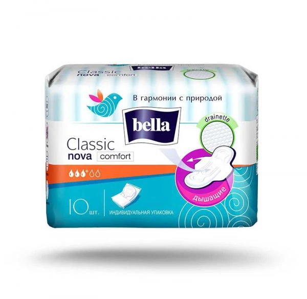 Tradisionnie prokladki Noviy dizayn "Bella Classic Nova Comfort drainette" 10 dona