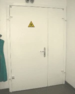 Рентгенозащитная дверь Двупольные, размер 800х2000мм, уровень защиты: 1.0 мм свинца, ГОСТ Р 51164-98, исполнение стандартное или с усиленной фурнитурой