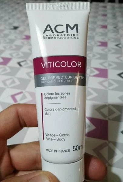Vitiligo uchun Viticolor kamuflyaj geli