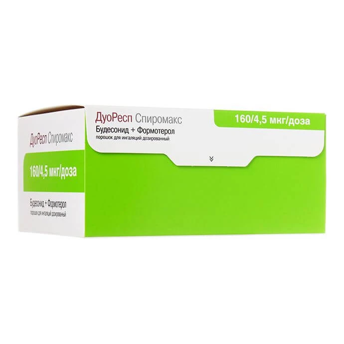 DUORESP SPIROMAKS poroshok dlya ingalyasiy 160/4,5mkg 120 doz N1