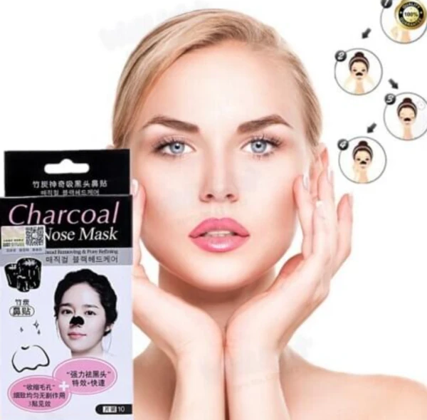 Маска для носа против кожного жира и чёрных точек Charcoal