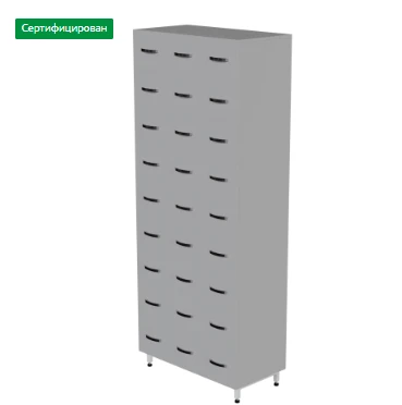 Шкаф картотечный лабораторный 800-ШК