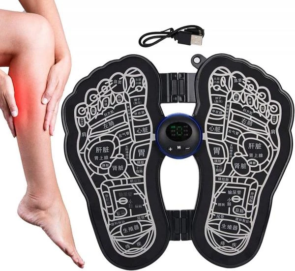 Domashniy elektricheskiy massajer dlya nog EMS