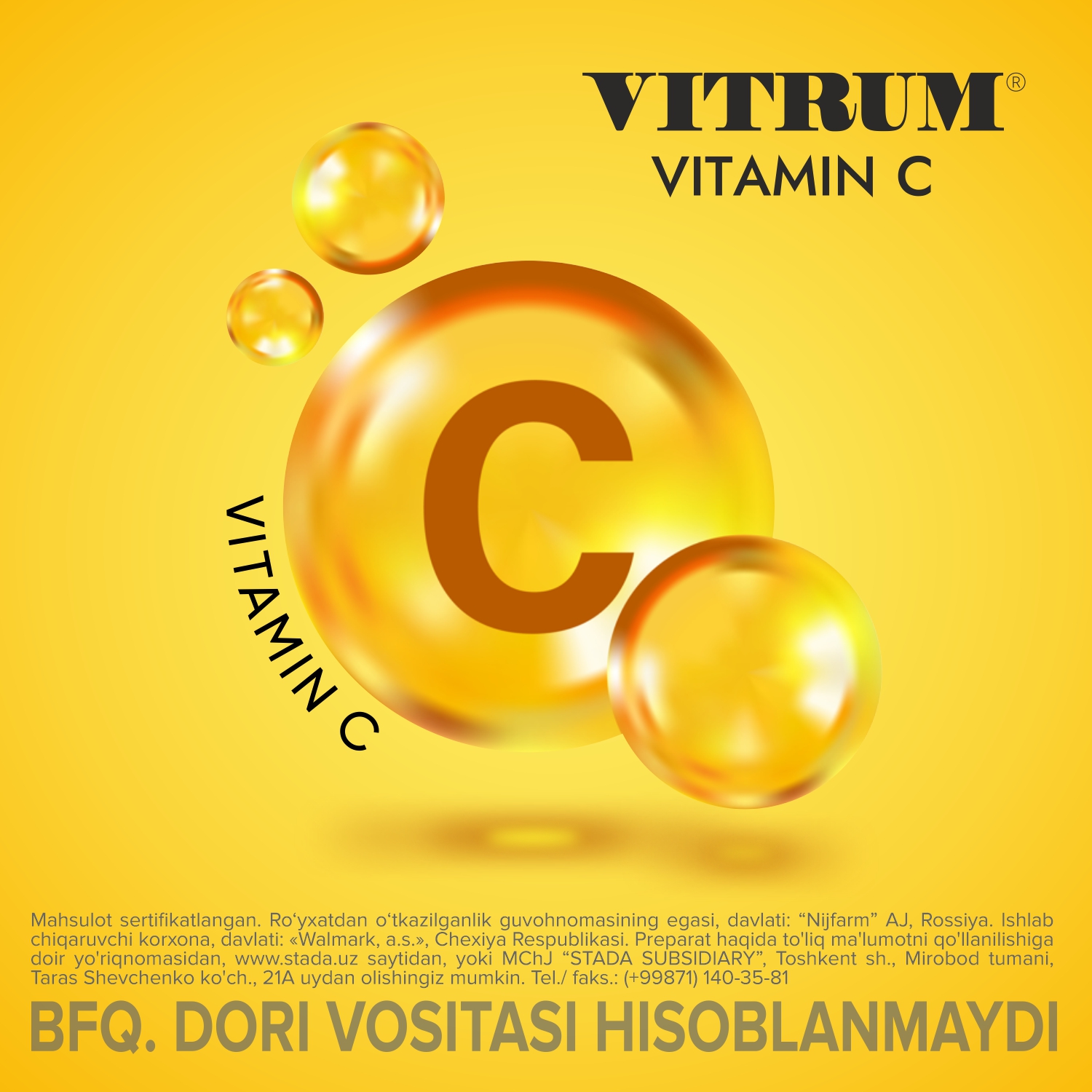 VITRUM (VITAMIN S) jevatelnie tabletkalari N30