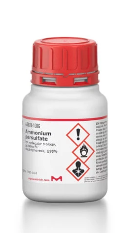 A3678-100G Persulfat ammoniya, dlya molekulyarnoy biologii, prigodniy dlya elektroforeza, ≥98%, 100 g