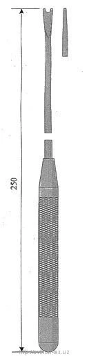 Vilka dlya spuskaniya ligaturi na sosudi