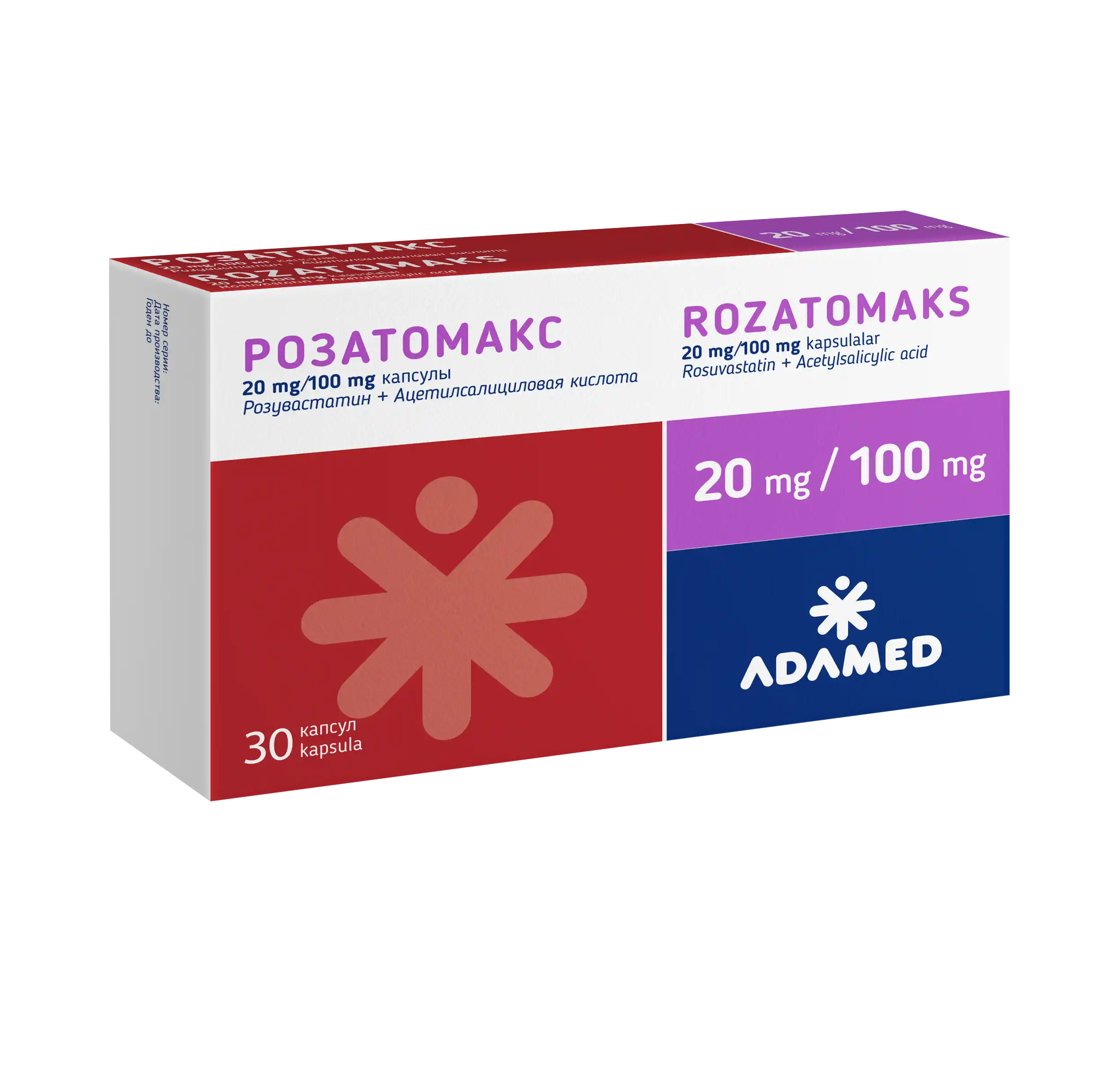 ROZATOMAKS kapsulalar  20mg/100mg N30